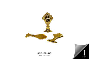 ADP-1001-DO Adornos plasticos - flatten holy cup REF: 2122-GD GOLD 144 u/bolsa - ADP-1001-DO