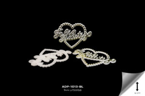 ADP-1013-BL Adornos plasticos - feliz bautizo REF: 2230-WHS WHITE 144 u/bolsa - ADP-1013-BL