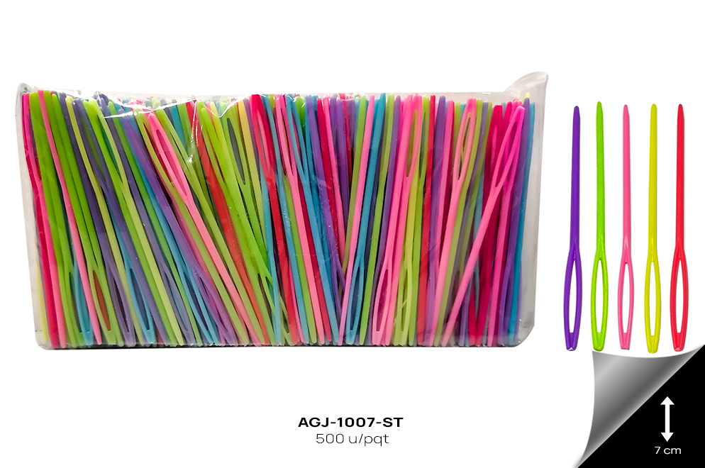 AGJ-1007-ST Aguja Plastica Punta Roma REF: AG16 SURTIDO - AGJ-1007-ST