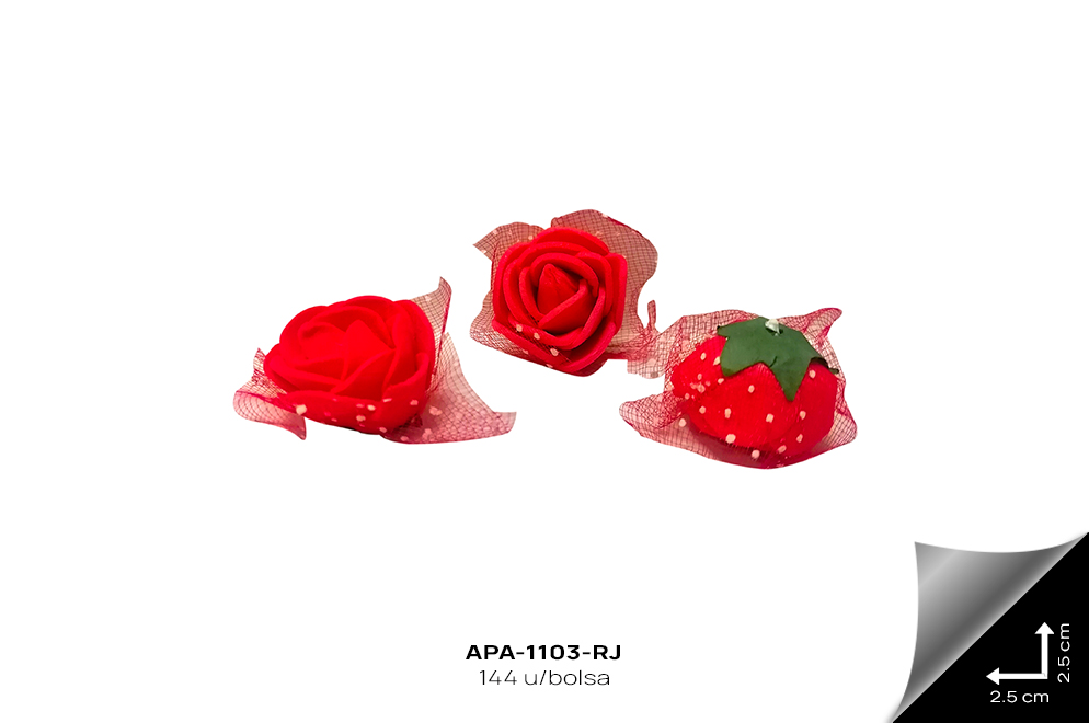 APA-1103-RJ FLOR FOAMI ROJO - APA-1103-RJ