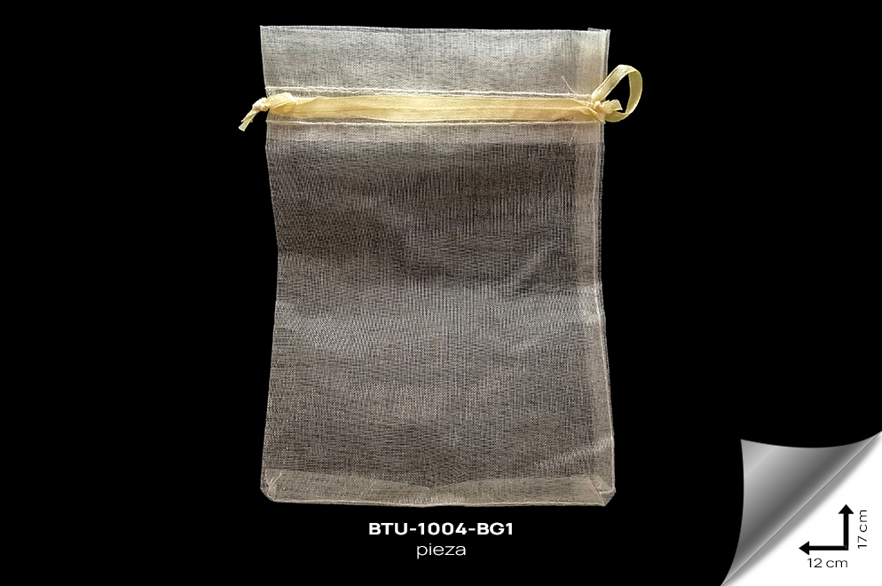 BTU-1004-BG1 Bolsa Tull Beige Claro - BTU-1004-BG1