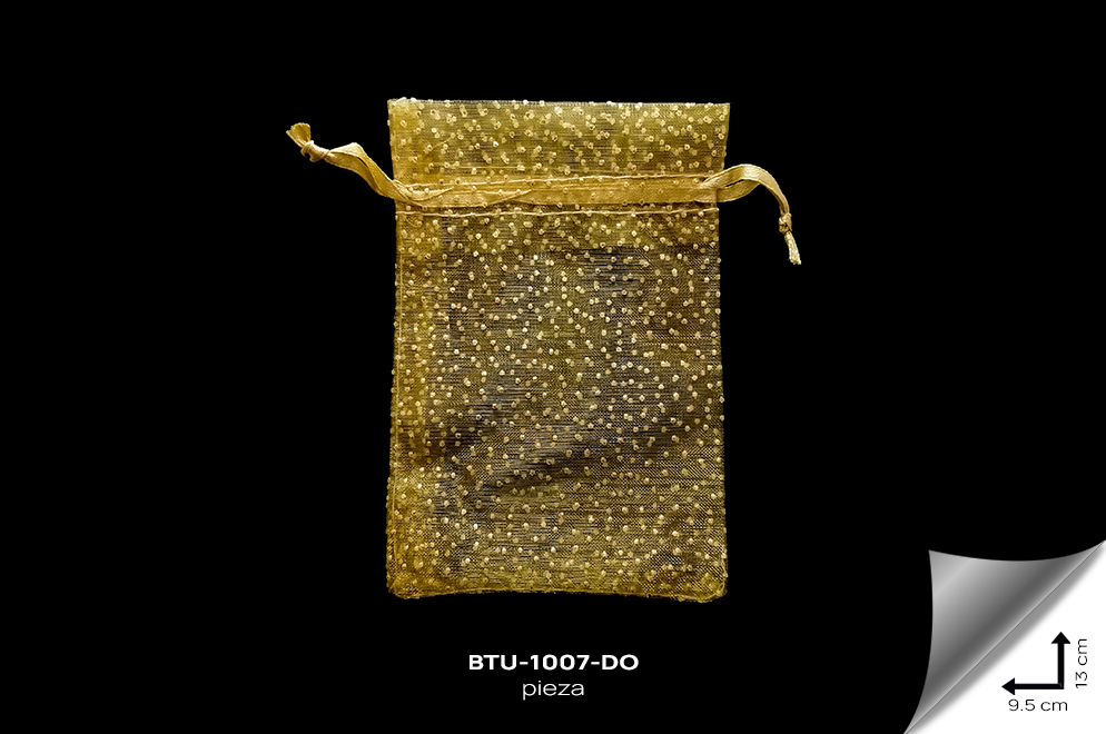 BTU-1007-DO Bolsa de tull REF: 414B GOLD - BTU-1007-DO