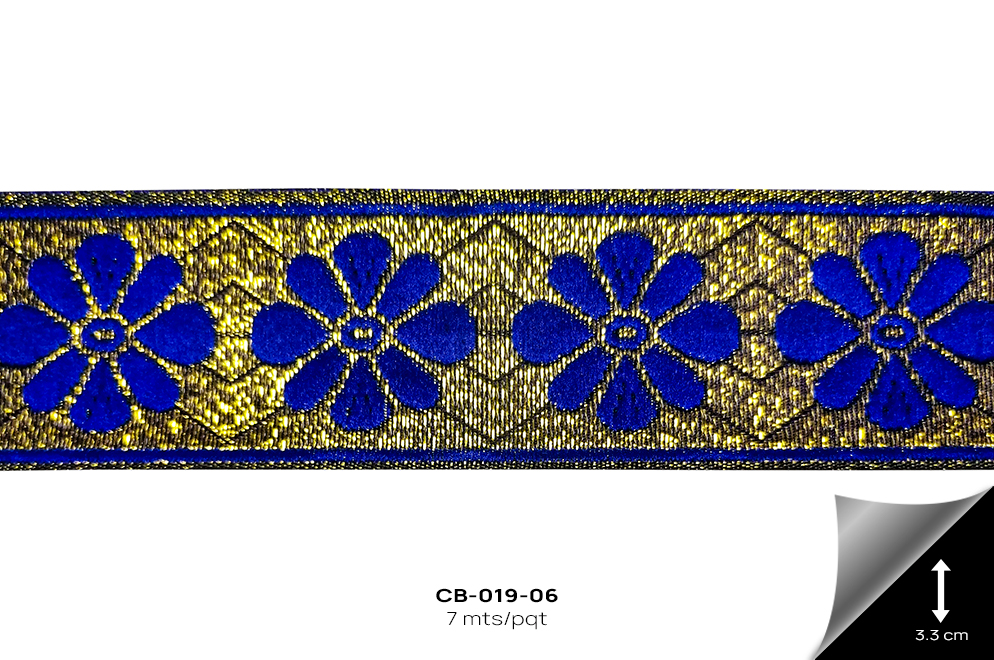 CB-019-06 Cinta Bordada Rey - CB-019-06