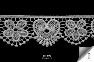 CH-076 GUIPIUR BLANCO/PLATA - CH-076