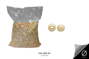 CM-008-NT CUENTA DE MADERA NATURAL - CM-008-NT