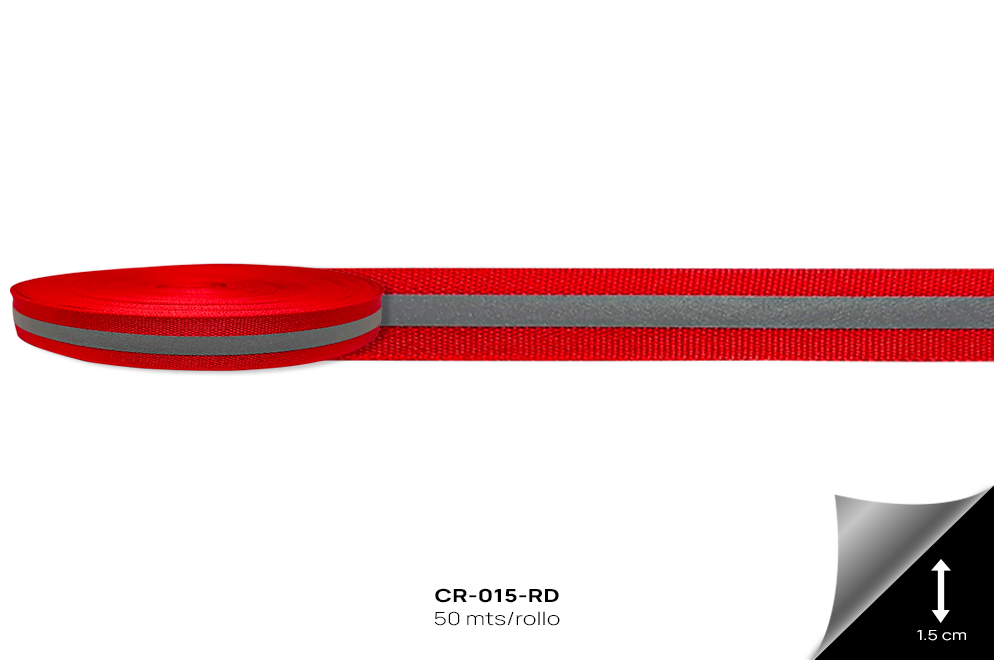 CR-015-RD Cinta Reflectiva Roja - CR-015-RD