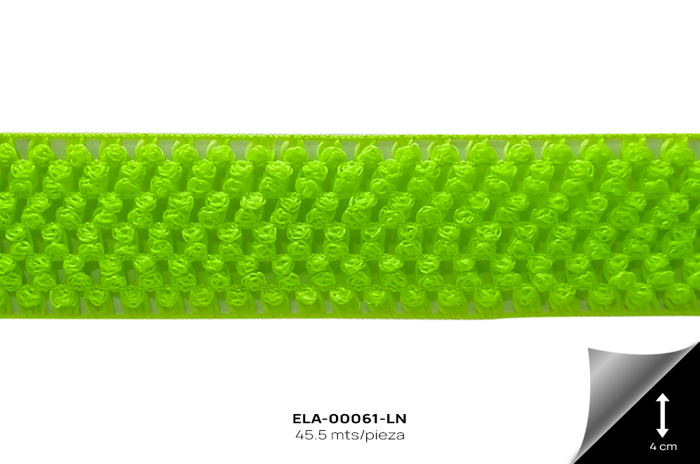 ELA-00061-LN ELASTICO BALACA (BOLILLO) LIMON NEON - ELA-00061-LN