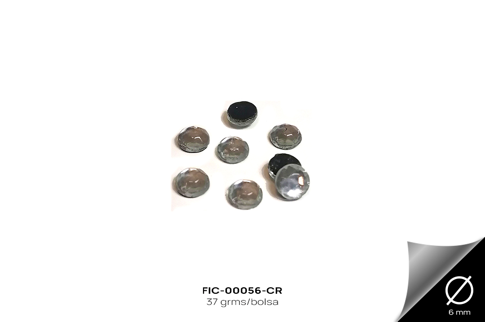 FIC-00056-CR PIEDRA DE VIDRIO ADHESIVA CRISTAL - FIC-00056-CR