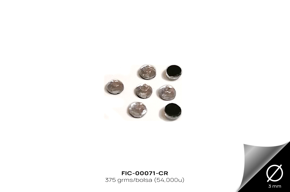 FIC-00071-CR PIEDRA VIDRIO ADHESIVA CRISTAL - FIC-00071-CR