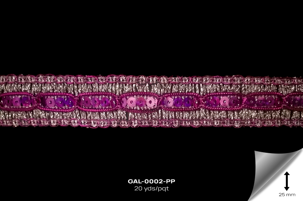 GAL-0002-PP GALON METALIZADO MORADO - GAL-0002-PP