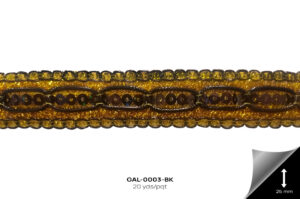 GAL-0003-BK GALON METALIZADO NEGRO - GAL-0003-BK