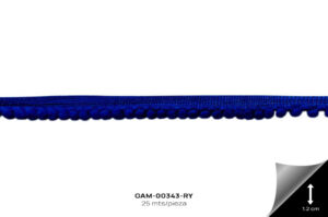 GAM-00343-RY GALON POMPOM AZUL REY - GAM-00343-RY