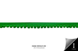 GAM-00343-VD GALON POMPOM VERDE - GAM-00343-VD