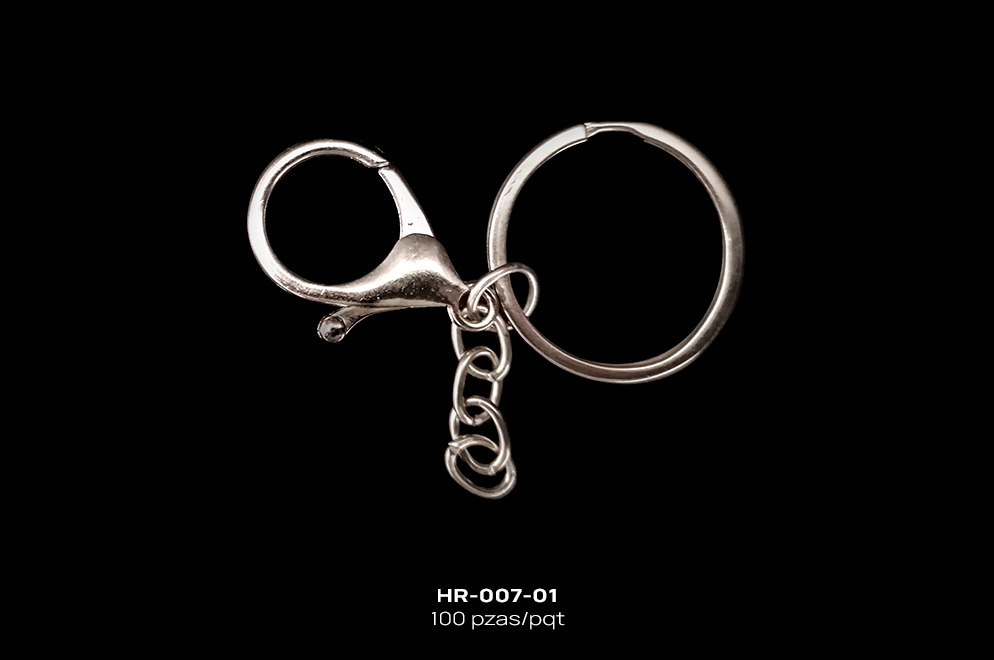 HR-007-01 BANDOLA CON ARGOLLA. PLATEADO. - HR-007-01