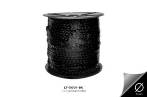 LT-0001-BK LENTEJUELA PLANA NEGRO - LT-0001-BK