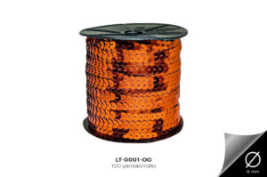 LT-0001-OG LENTEJUELA PLANA NARANJA - LT-0001-OG