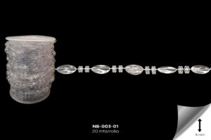 NB-003-01 Cortina Acrilica R11 Transparente - NB-003-01