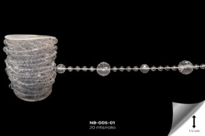 NB-005-01 Cortina Acrilica R14 Transparente - NB-005-01