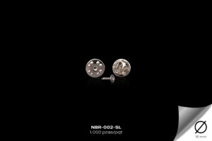 NBR-002-SL BROCHE METALICO PIN, PLATA - NBR-002-SL
