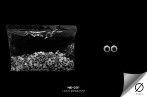 NE-001 Ojo Plastico Movil Negro, 1.000 pzas/Paq - NE-001