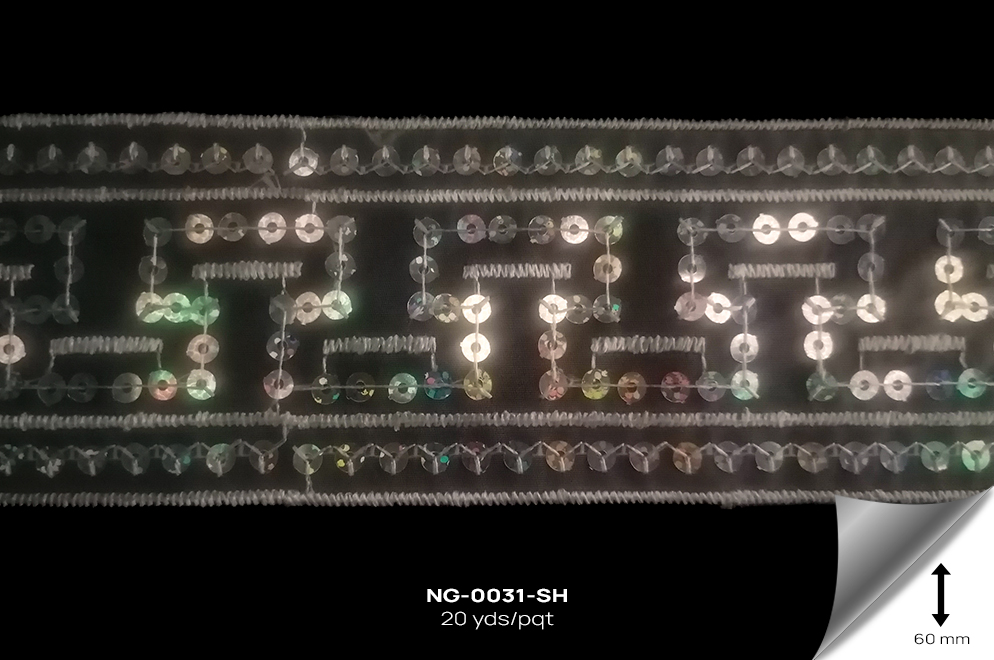 NG-0031-SH GALON METALIZADO PLATA HOLOG - NG-0031-SH