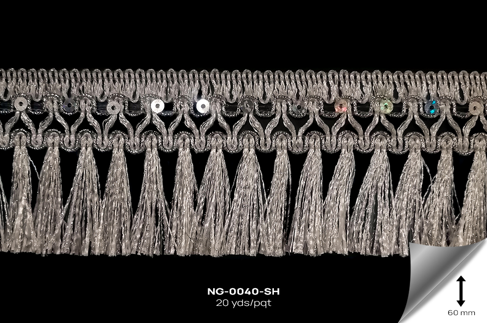 NG-0040-SH GALON METALIZADO PLATA HOLOG - NG-0040-SH