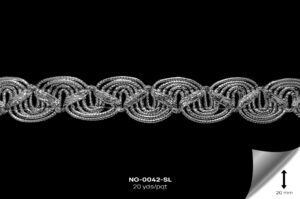 NG-0042-SL GALON METALIZADO PLATA - NG-0042-SL