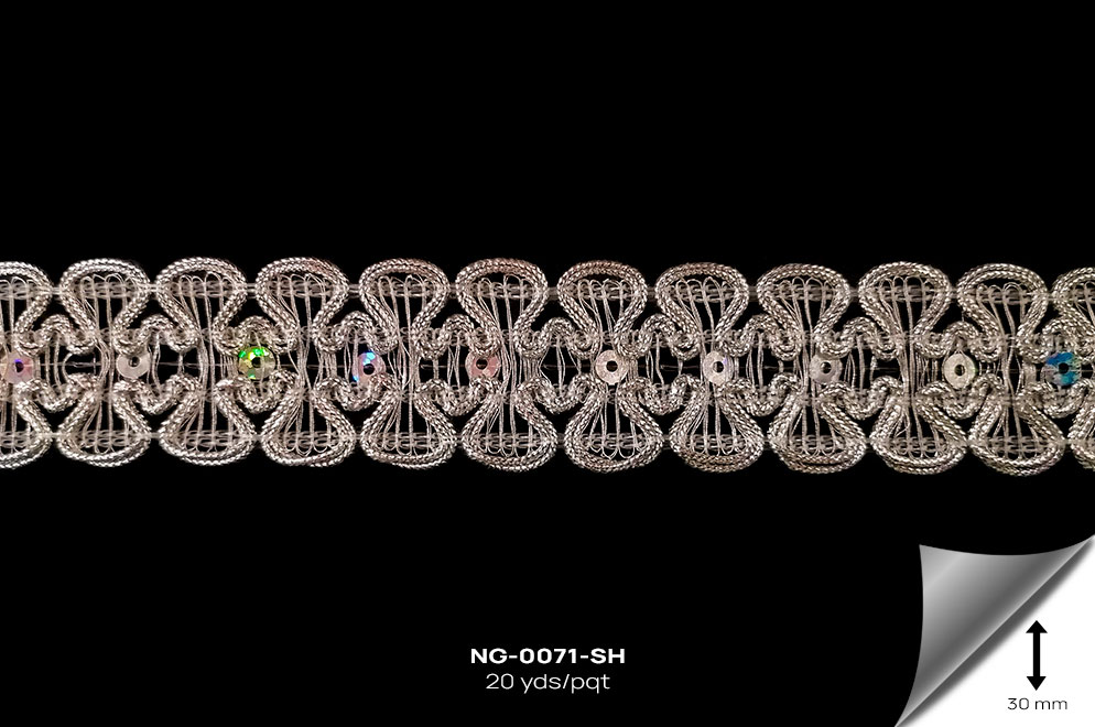 NG-0071-SH GALON PLATA - NG-0071-SH