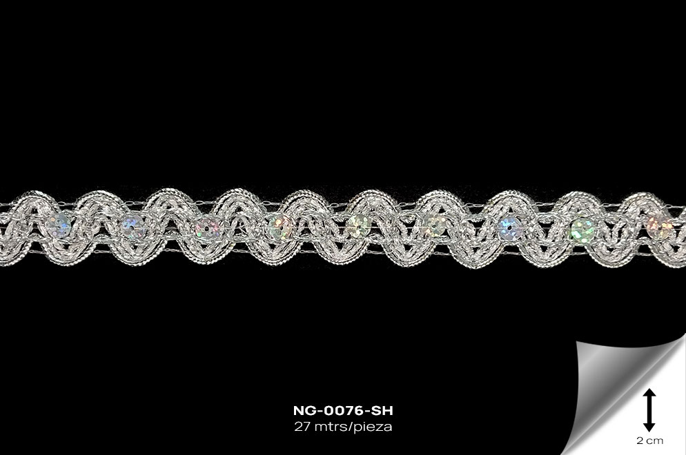 NG-0076-SH GALON PLATA - NG-0076-SH