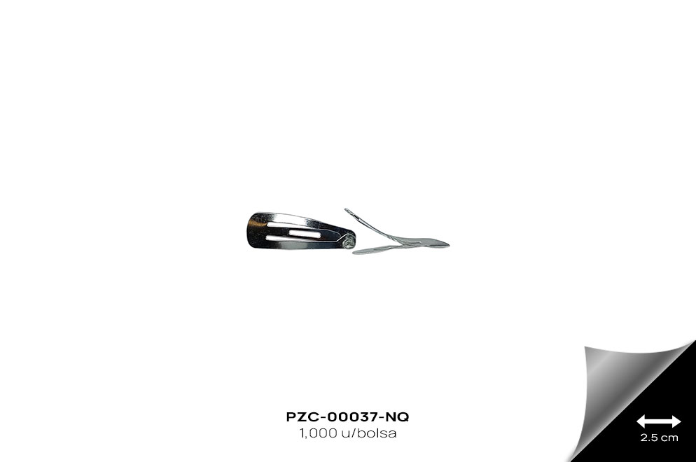 PZC-00037-NQ PINZA TIC TAC (CUCA) NIQUEL - PZC-00037-NQ