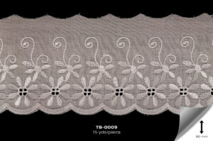 TB-0009 TIRA BORDADA BLANCO - TB-0009
