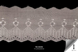 TB-0035 TIRA BORDADA BLANCO - TB-0035
