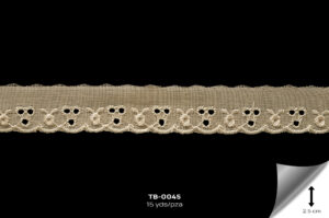 TB-0045 TIRA BORDADA HUESO - TB-0045