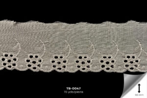 TB-0047 TIRA BORDADA HUESO. - TB-0047